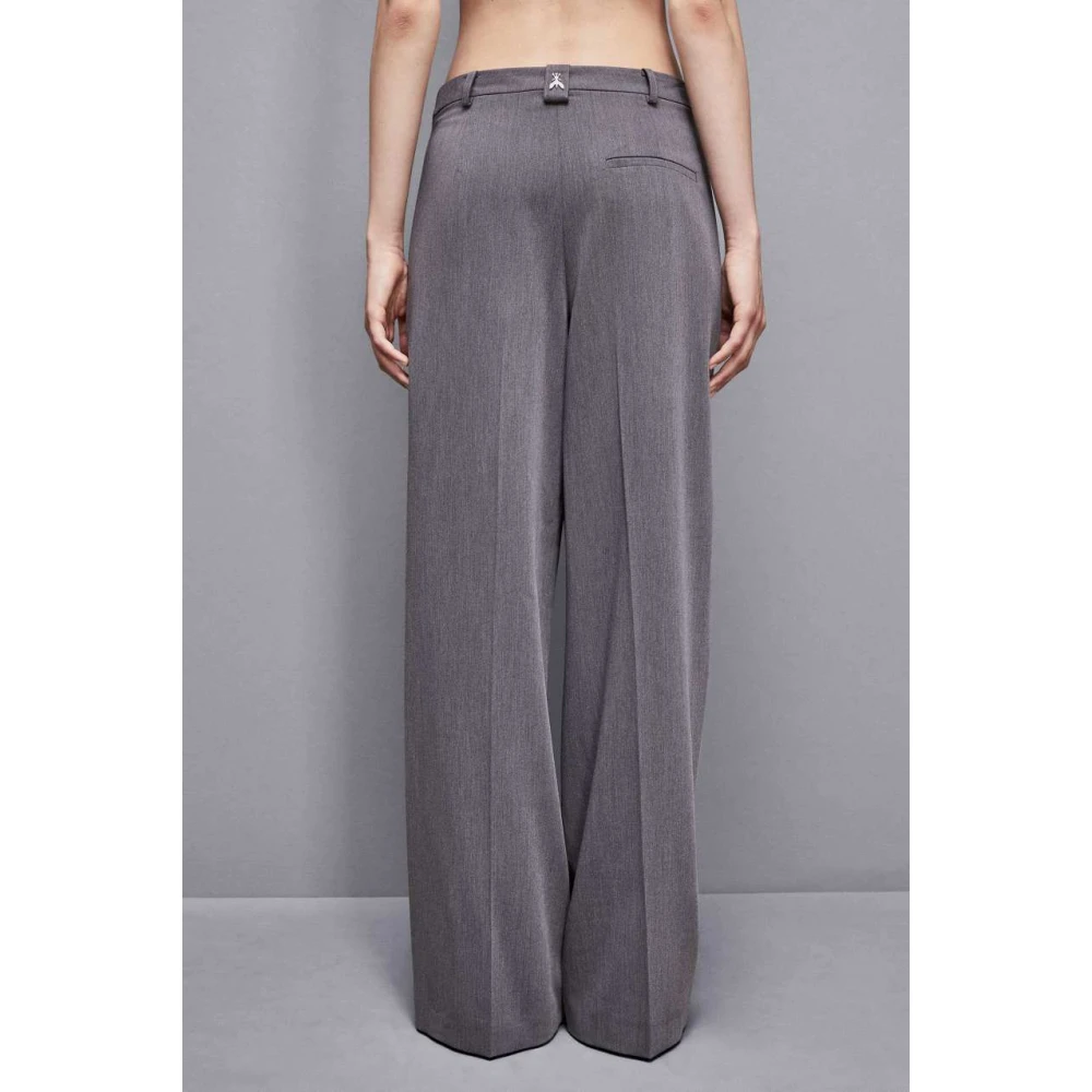 PATRIZIA PEPE Grijze Melange Broek Gray Dames