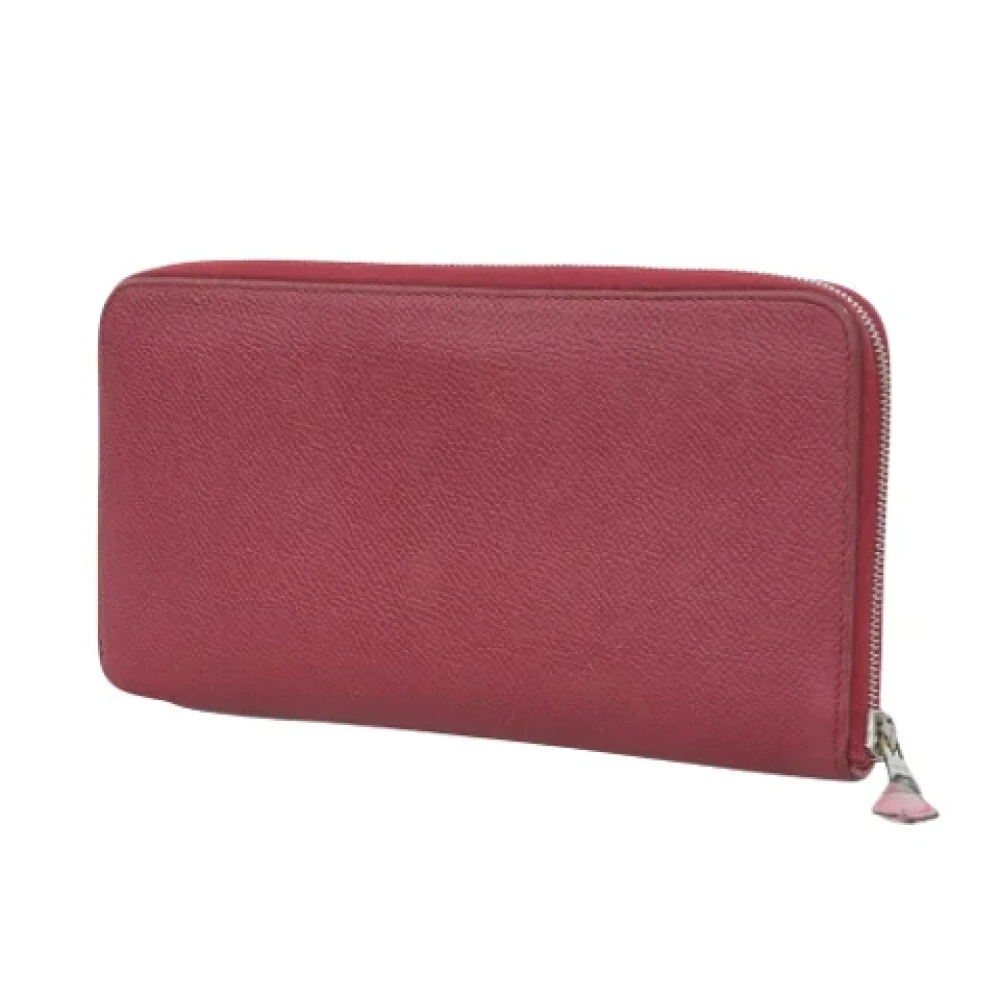 Hermès Vintage Pre-owned Leather wallets Red Dames