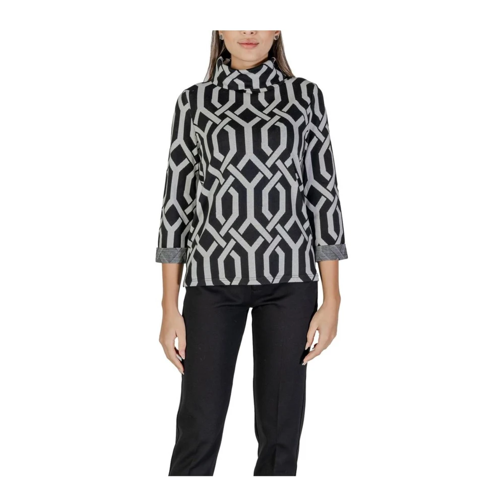 Street One Gebreide Trui Herfst Winter Collectie Black Dames