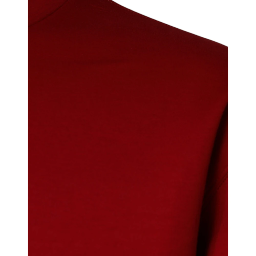 Dolce & Gabbana Maroon DG Logo Katoenen Sweatshirt Red Heren