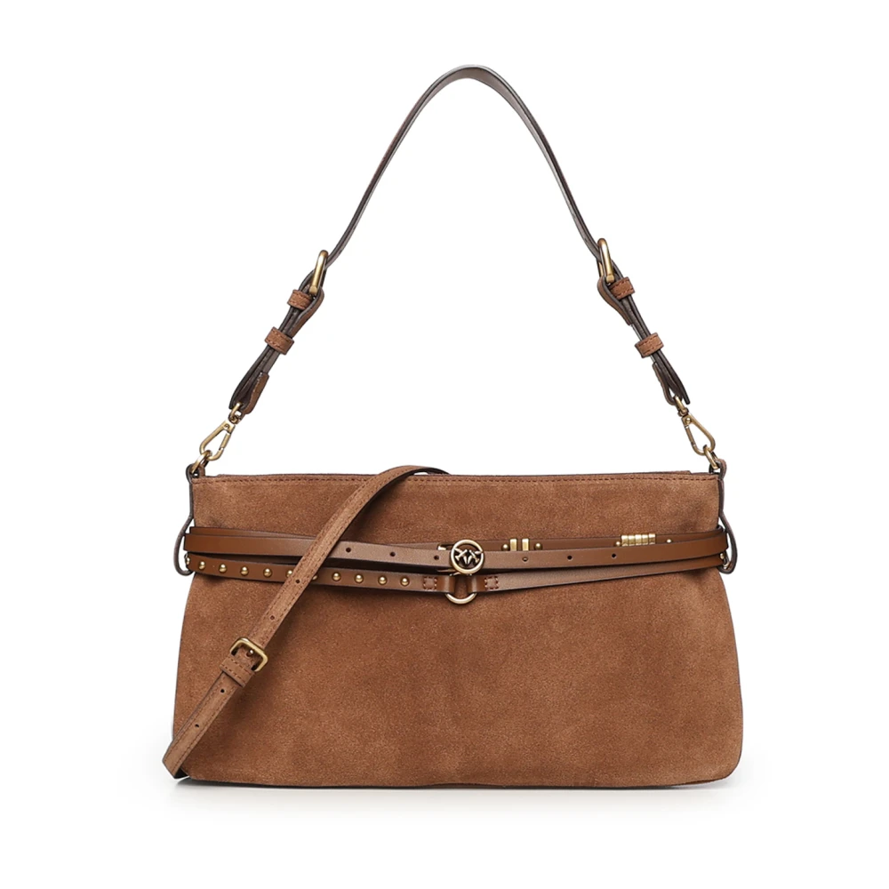 Pinko Women's Brown Shoulder Bag