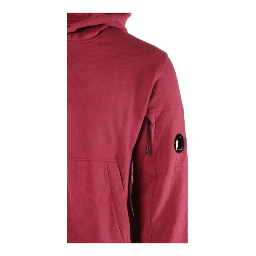 C.P. Company Diagonal Raised Fleece Sweater Rood Heren Red Heren