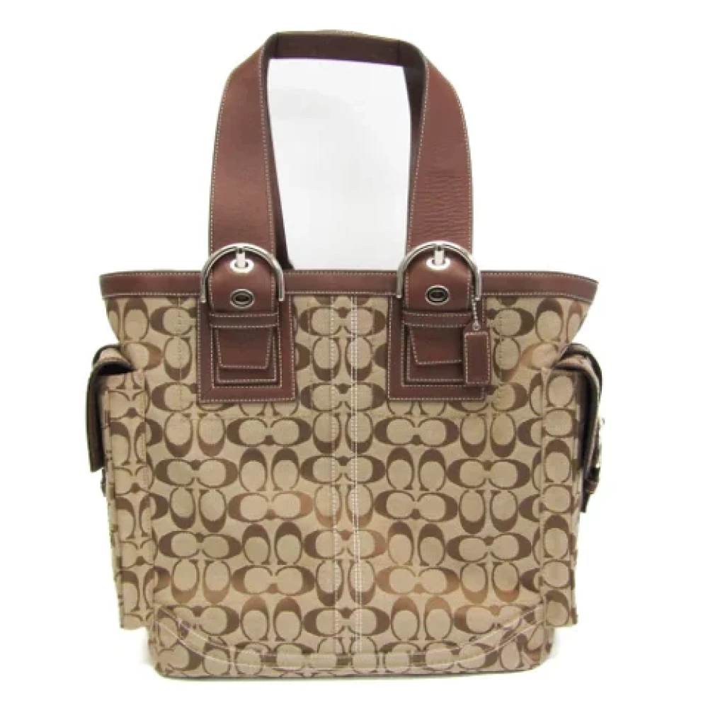 Coach Pre-owned Canvas totes Brown Dames