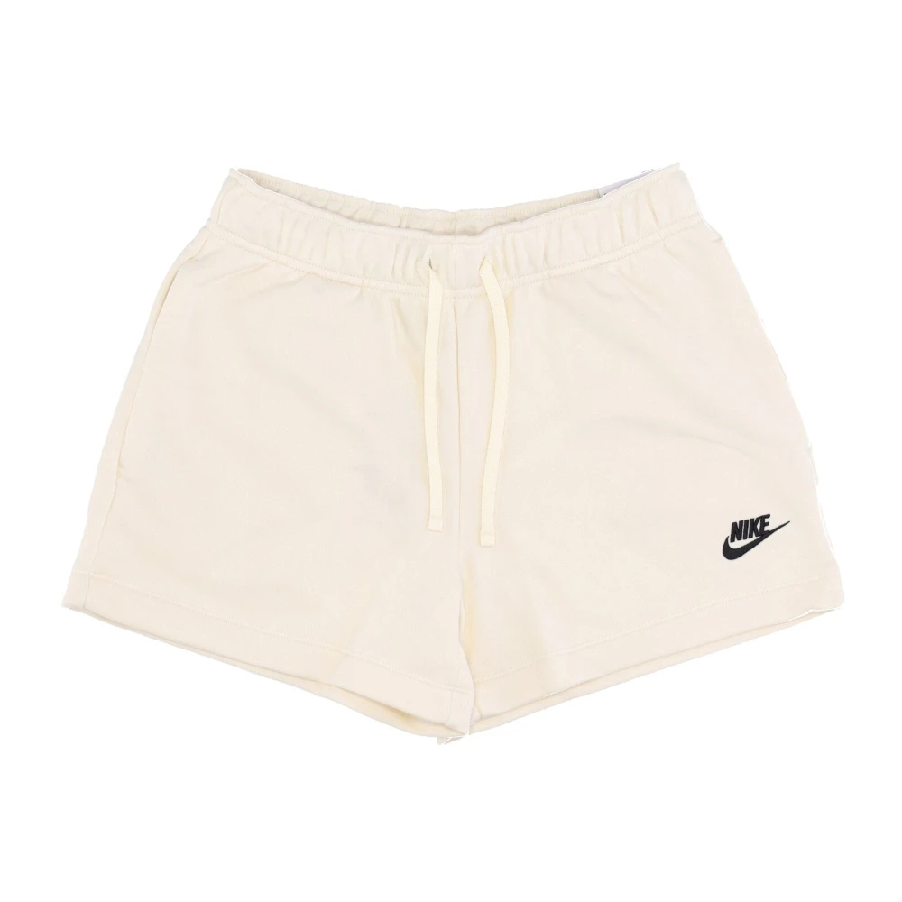 Nike Fleece Shorts Kokosmjölk/Svart White, Dam