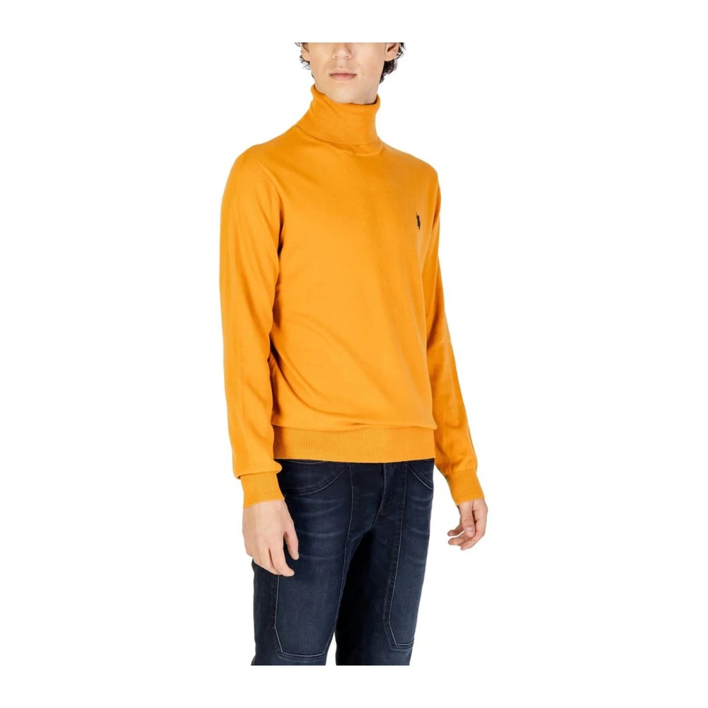U.s. Polo Assn. Oranje Cashmere Blend Sweater Heren Gebreide kleding Orange Heren