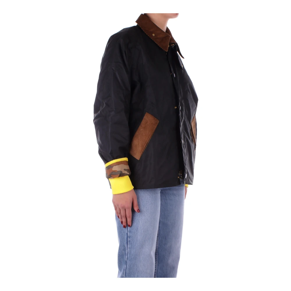 Barbour Flower Mountain Jassen met Zijlogo Blue Dames