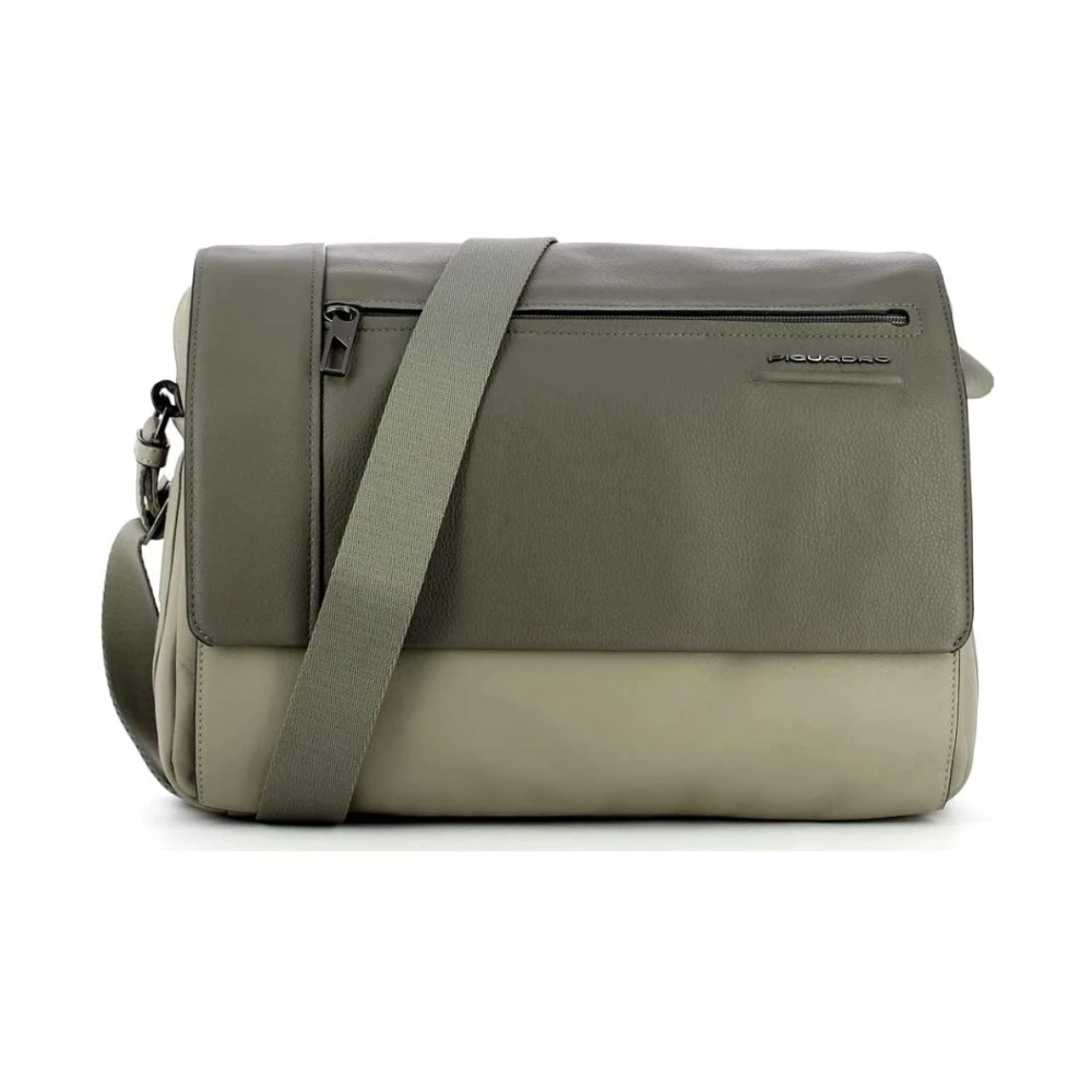 Piquadro Men's Gray Laptop Messenger Bag Unisex