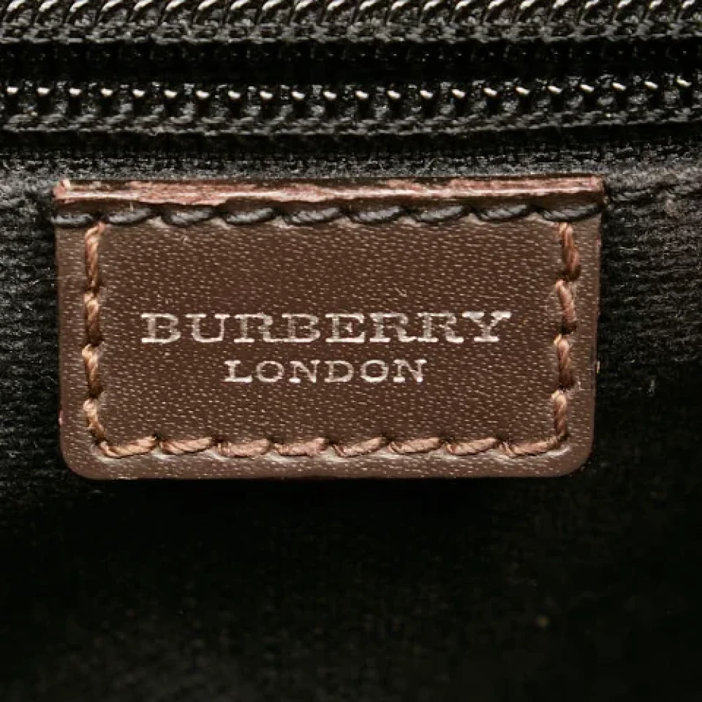 Burberry Vintage Pre-owned Canvas shoulder-bags Brown Dames