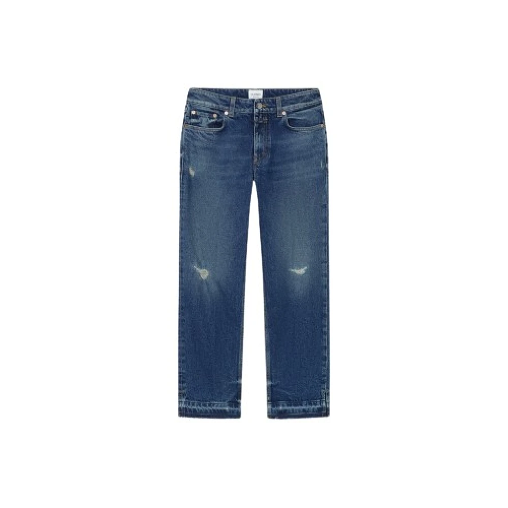 Closed Women's Blue Slim Fit Straight Leg Jeans - Cropped Jeans - W29 - Jeans