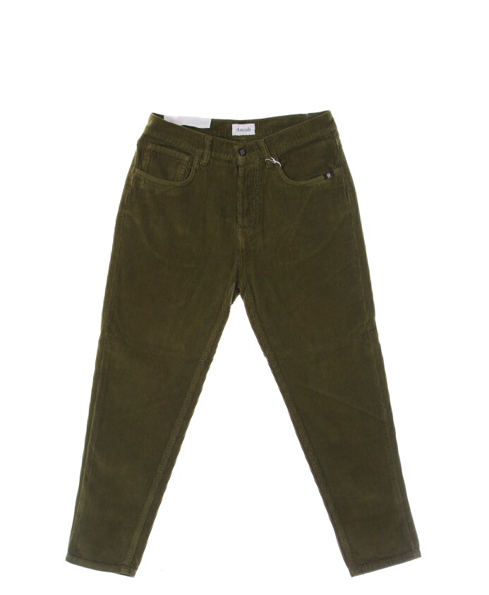 army-green-velvet-long-pants