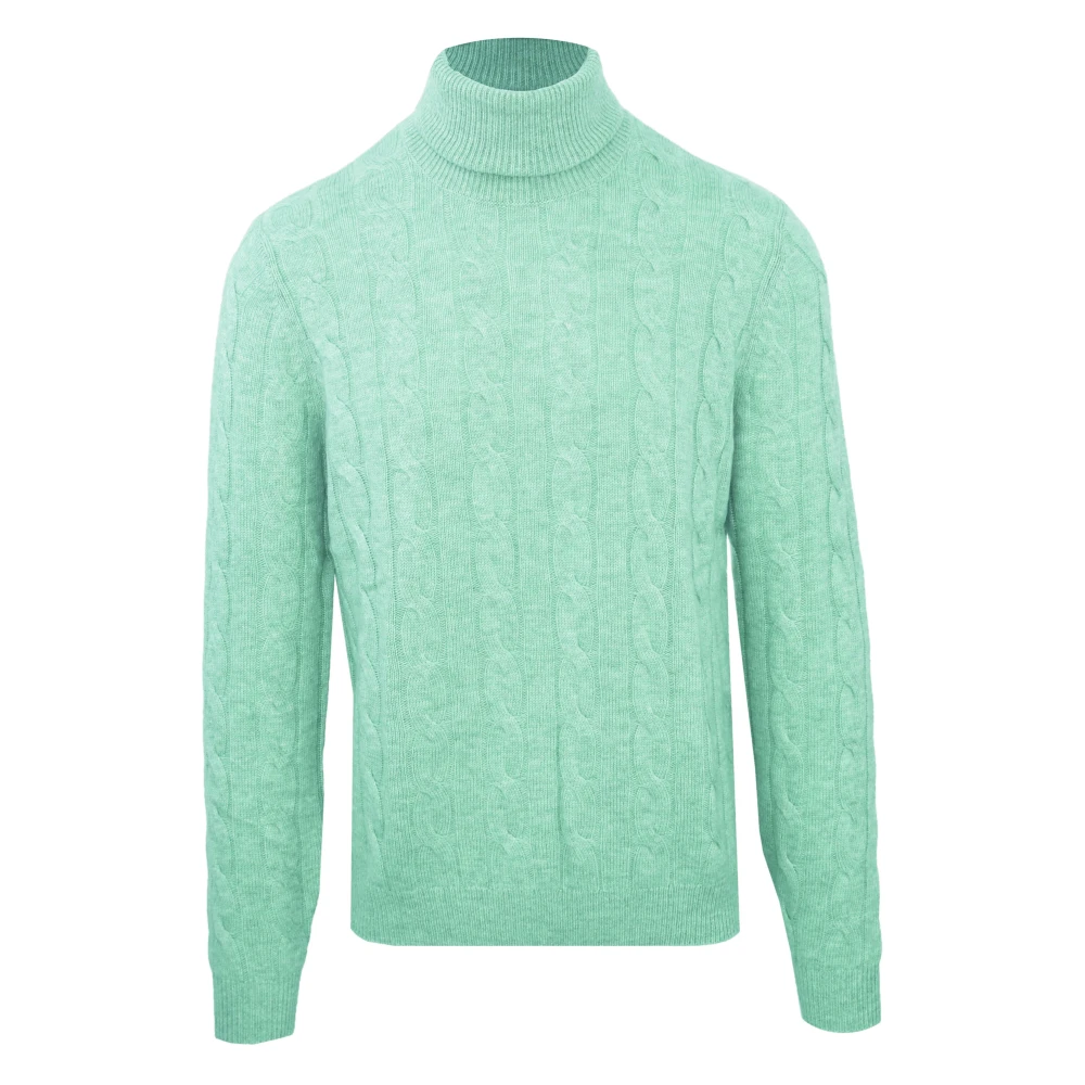 Malo Kasjmier Turtleneck Sweater Collectie voor Mannen Green Heren