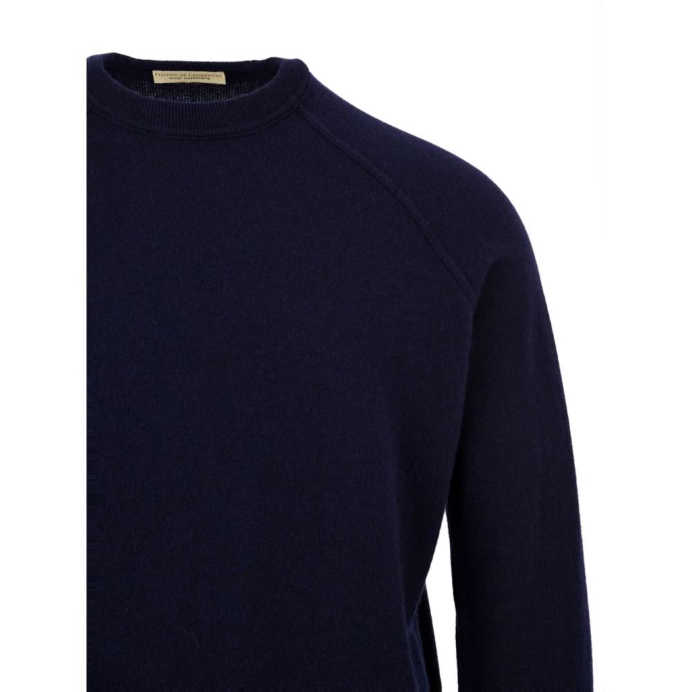 Filippo De Laurentiis Blauwe Sweaters Model Gc1Mlr2A Blue Heren