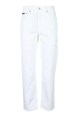 Högmidjade jeans med dragkedja