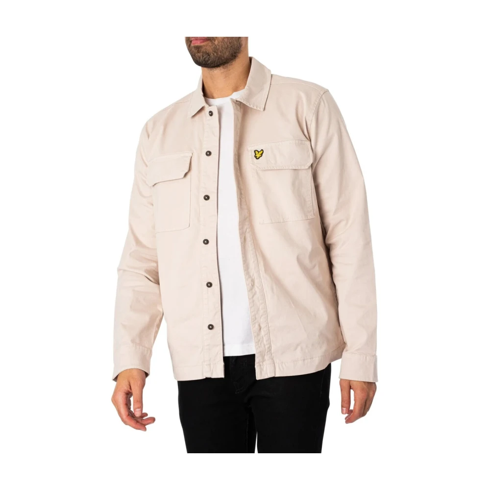 Lyle & Scott Casual knoopshirt Lente Zomer Lw2008V Beige Heren