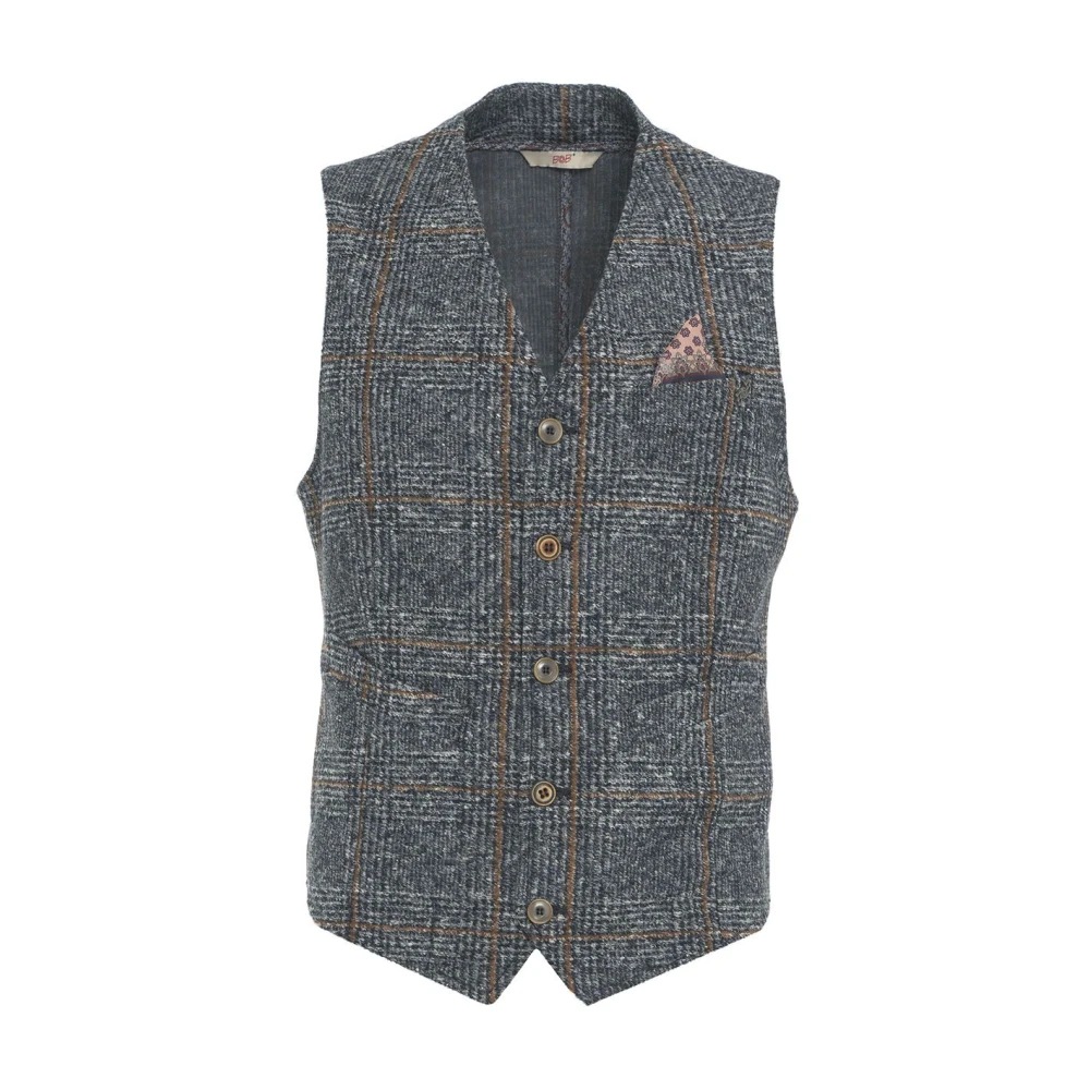 BOB Blauwe Jassen Aw24 voor Mannen Multicolor Heren