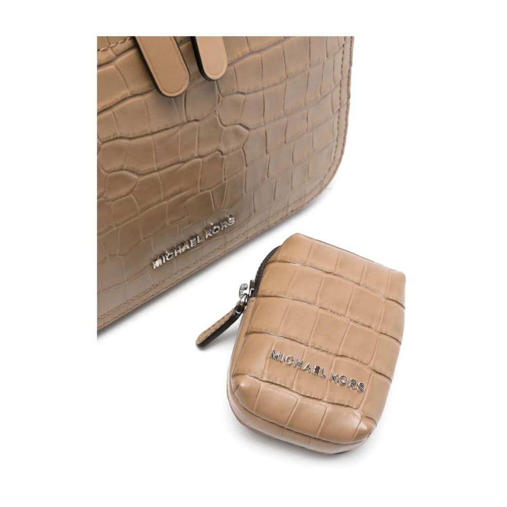 Michael Kors Stijlvolle Crossbody Tas met Pouch Beige Heren