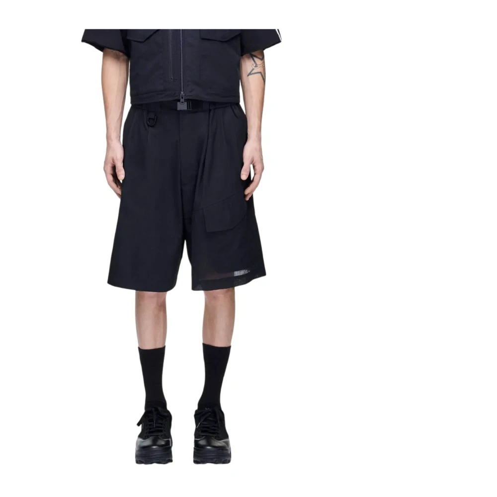 Adidas Men's Black Ut Wideleg Shorts - Training Shorts - L - Sport