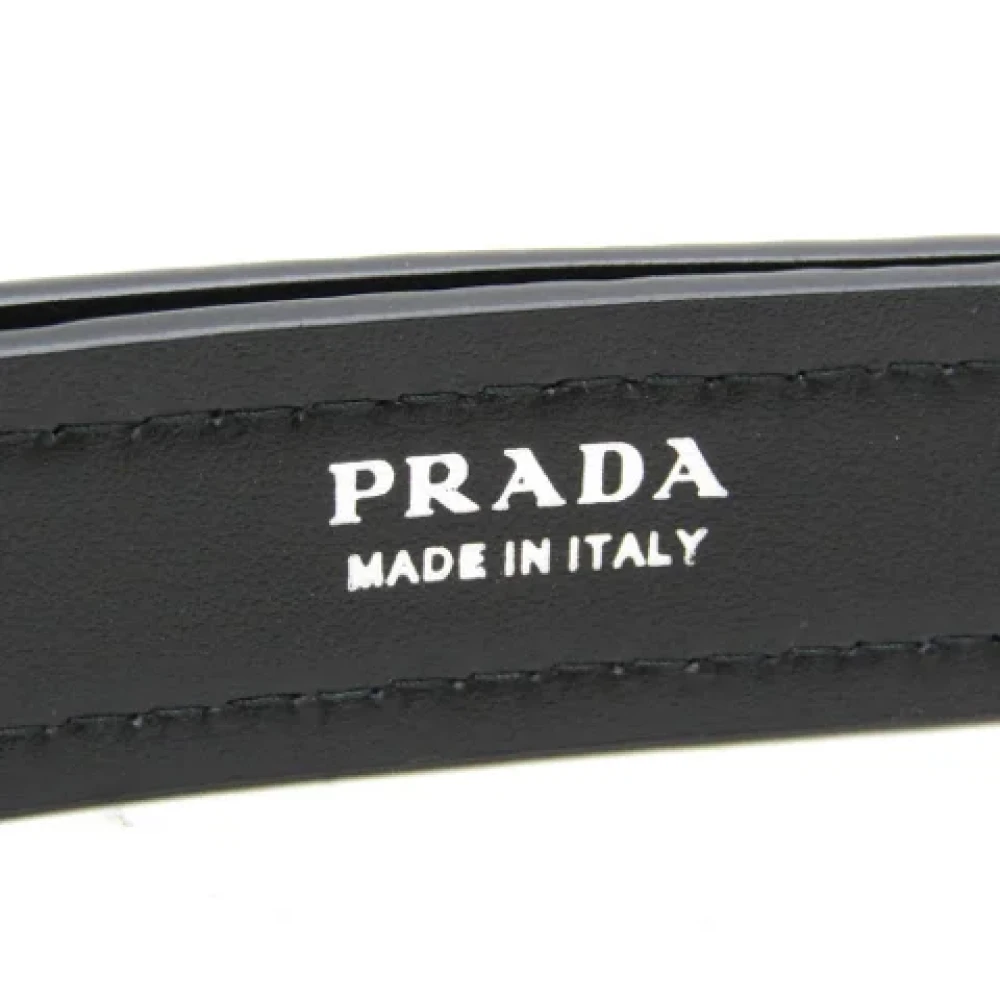 Prada Vintage Pre-owned Leather belts Black Heren