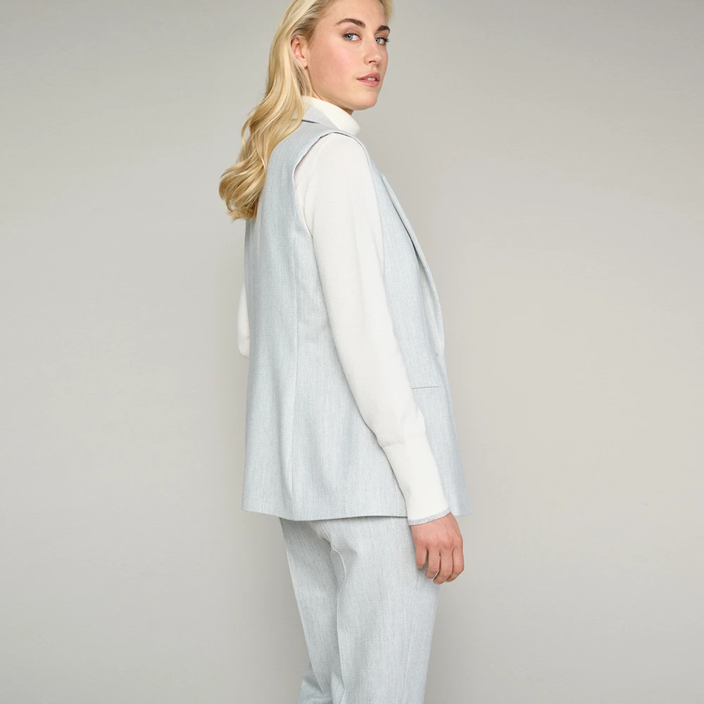 Marie Méro Grijze Mouwloze Blazer Gray Dames