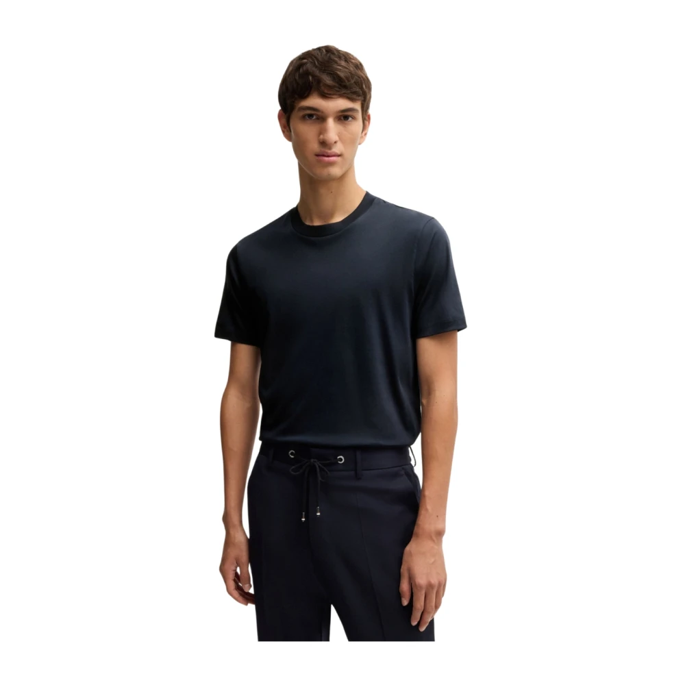 Hugo Boss Donkerblauw Crew Neck T-shirt Blue Heren