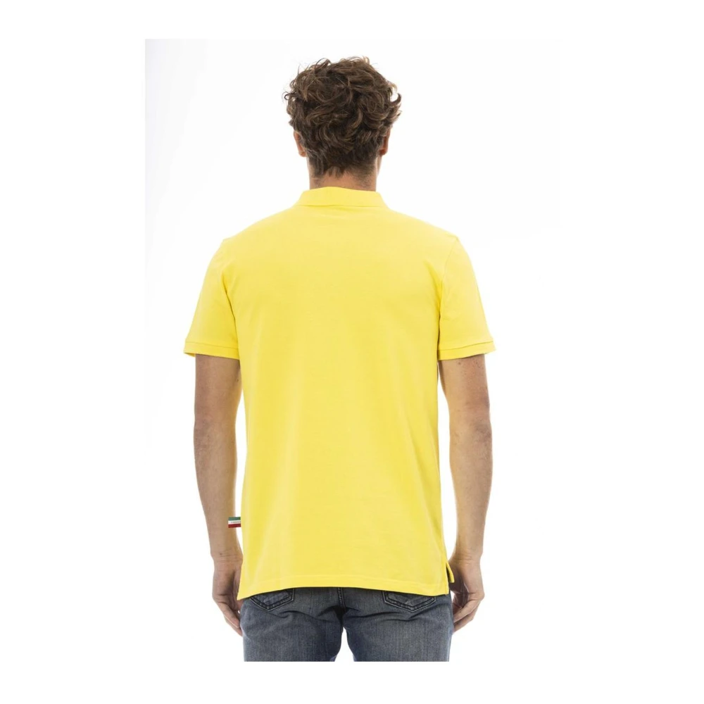 Baldinini Geborduurde Polo Shirt Yellow Heren