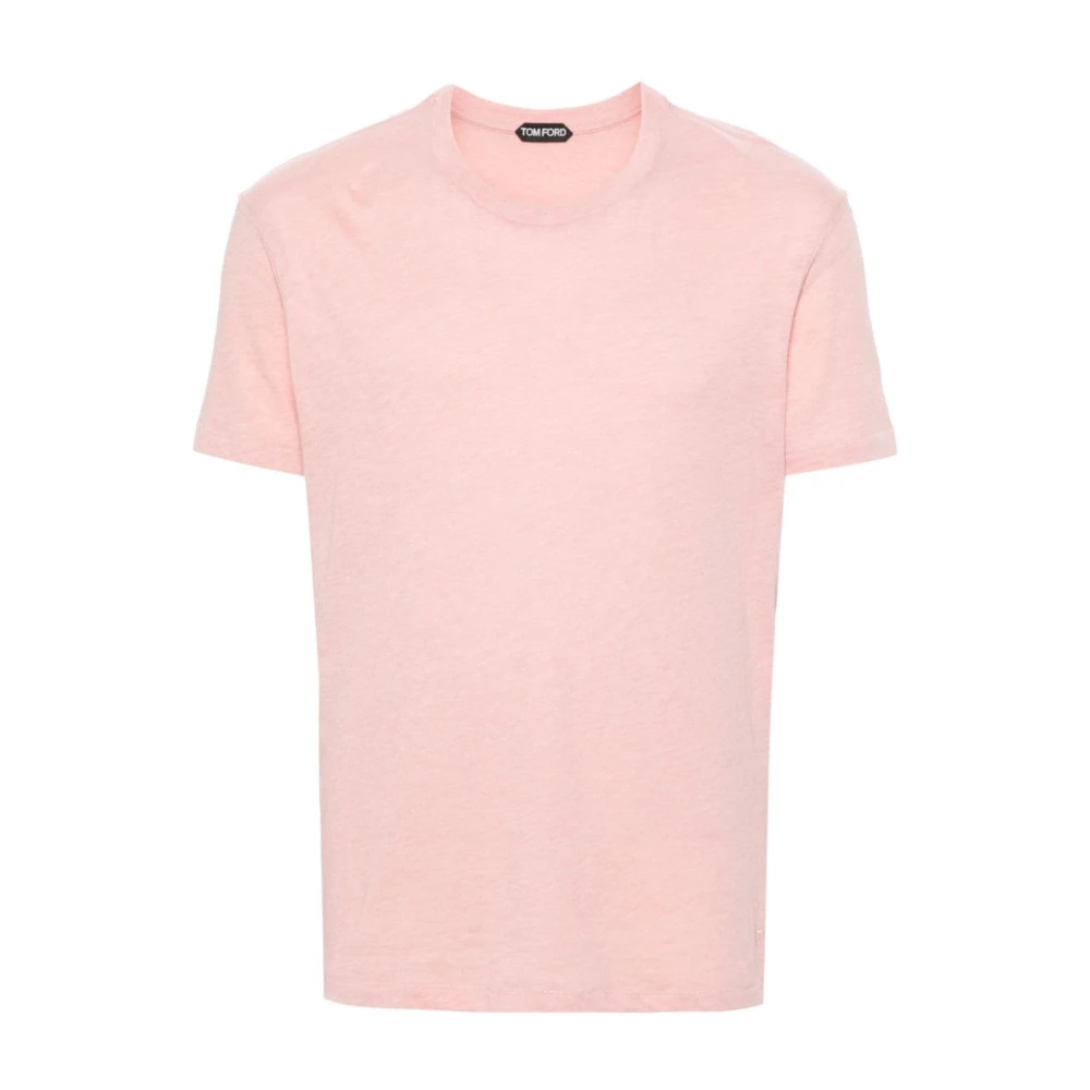 Tom Ford Stijlvolle Katoenen T-shirt Pink Heren