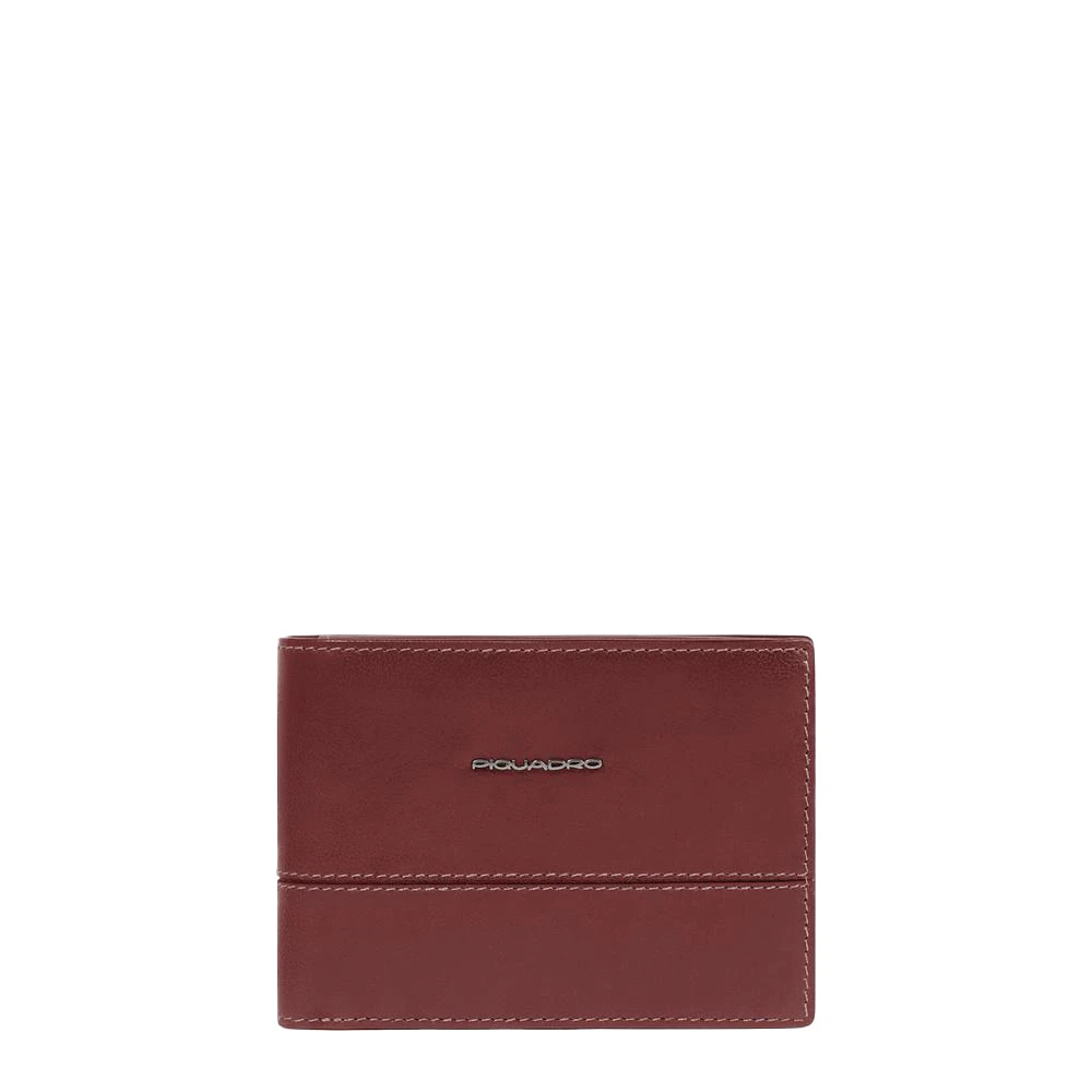 Piquadro Homme Marron Accessoires, Brun, Taille: One Size Portefeuille Avec Volet Porte-Cni, Porte-Monnaie, Porte-Cartes De Crédit Et Protection Rfid