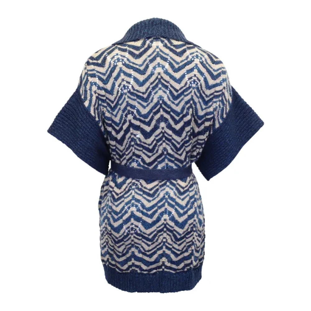 Missoni Pre-owned Wool outerwear Blue Dames