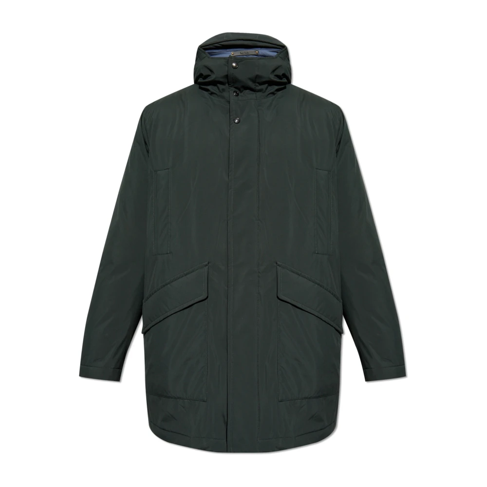 Paul Smith Gewatteerde jas met capuchon Green Heren