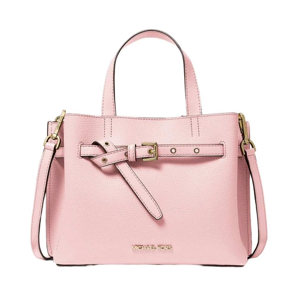 Emilia Leren Handtas Roze Tinten Michael Kors Zakelijke