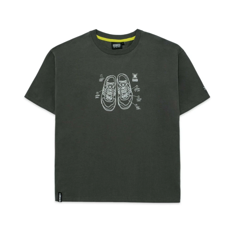 Munich Vintage Casual T-shirt Sneakers Green Heren