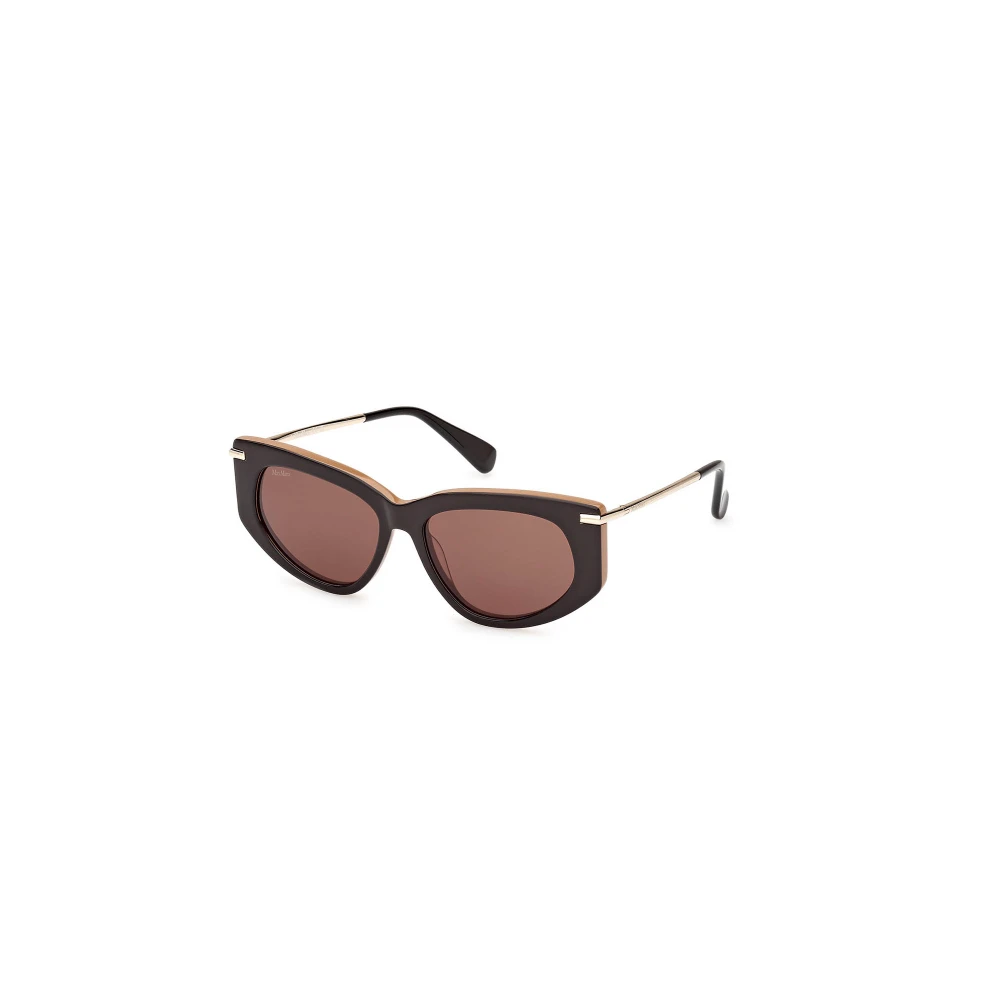 Max Mara Women's Brown Sunglasses, One Size, Acetate Sunglasses