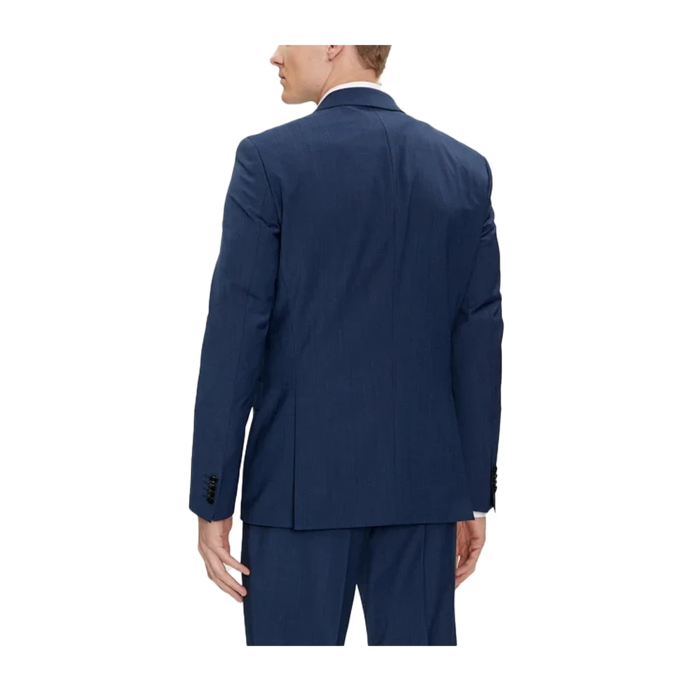 Hugo Boss Elegant Wolblend Monopetto Pak Blue Heren