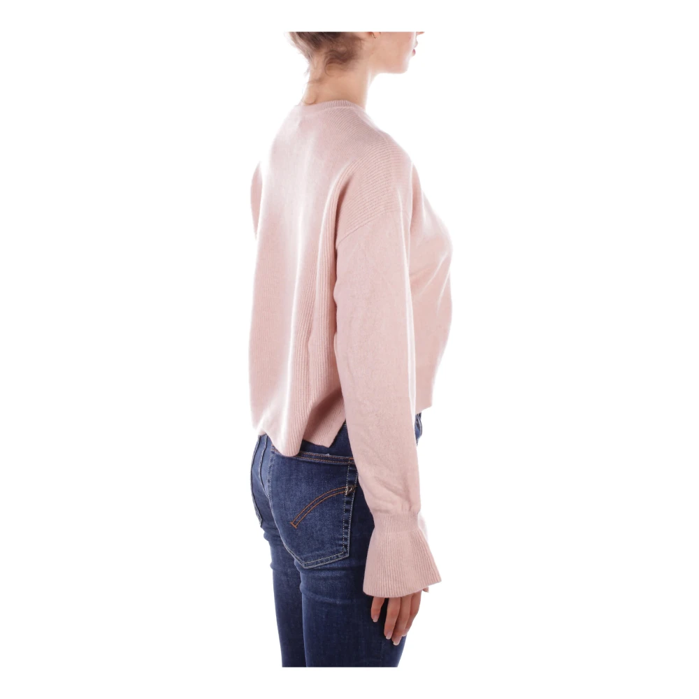 Liu Jo Logo Front Sweaters Collection 1 Pink Dames