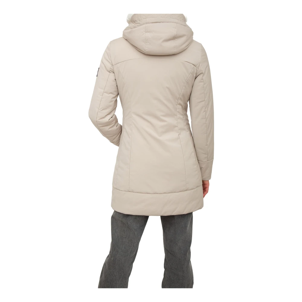 Dekker Beige Parka Trench Coat Beige Dames