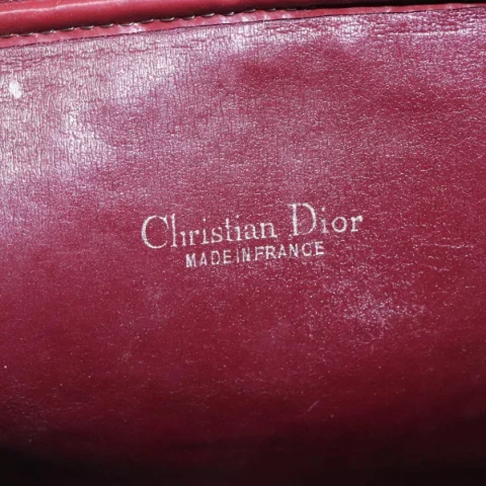 Dior Vintage Pre-owned Canvas dior-bags Red Dames