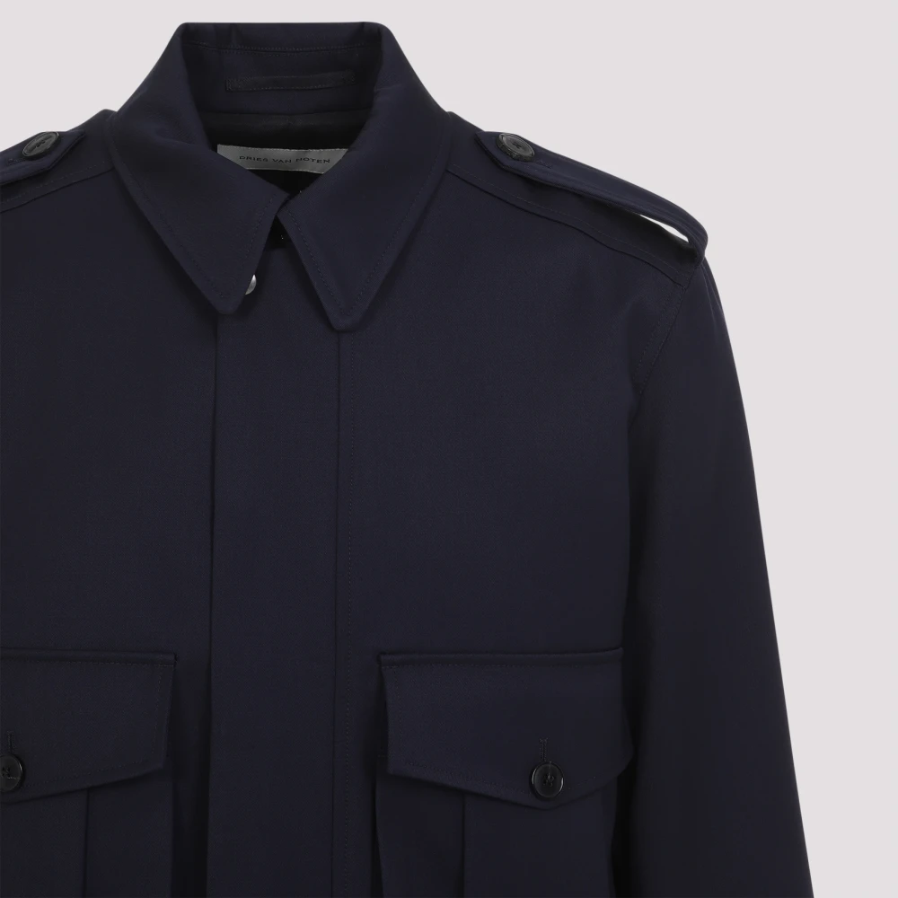 Dries Van Noten Navy Vleo Jack Blue Heren