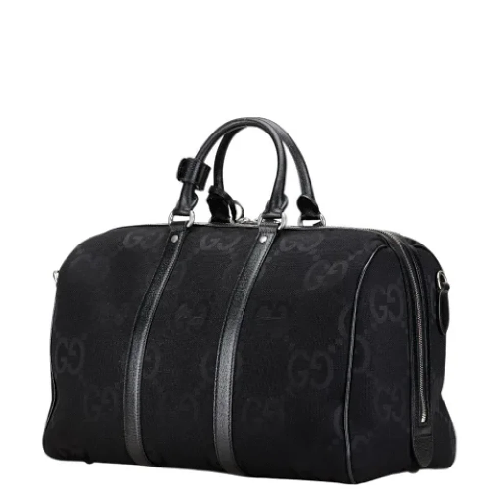 Gucci Vintage Pre-owned Canvas handbags Black Dames