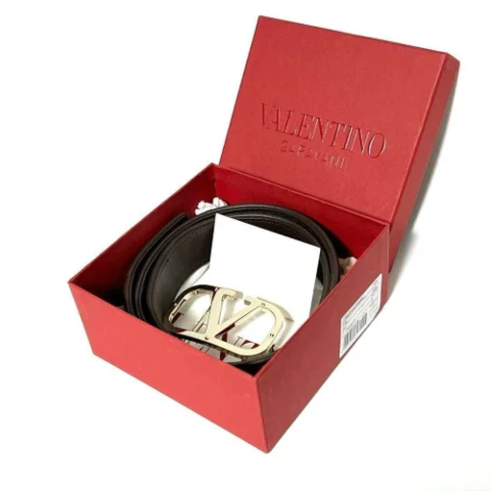 Valentino Vintage Pre-owned Leather belts Brown Dames