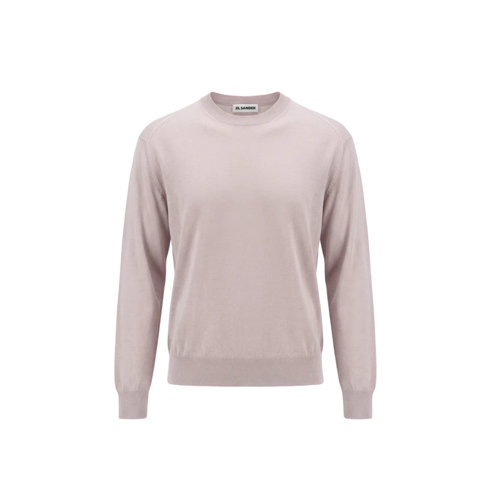 Jil Sander Vrouw Roze Truien & Vesten Dames, M, Wol, Trui Met Ronde Hals