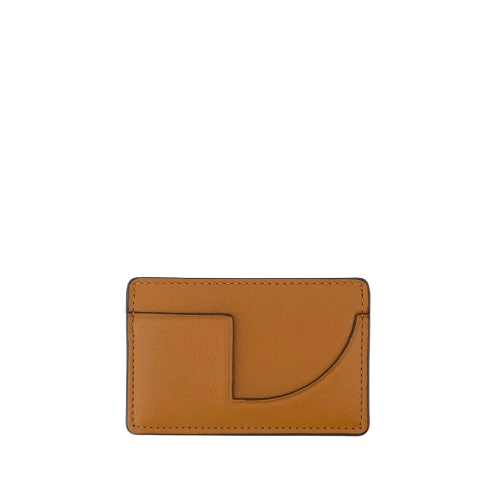 Patou Leren Cardholder Bruin Brown Dames