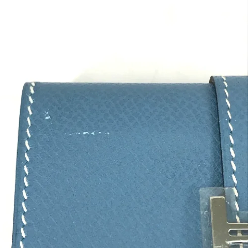 Hermès Vintage Pre-owned Leather home-office Blue Dames