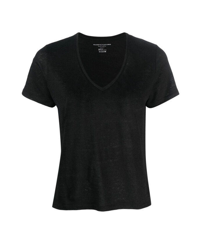t-shirt-noir-en-melange-de-lin-col-en-v