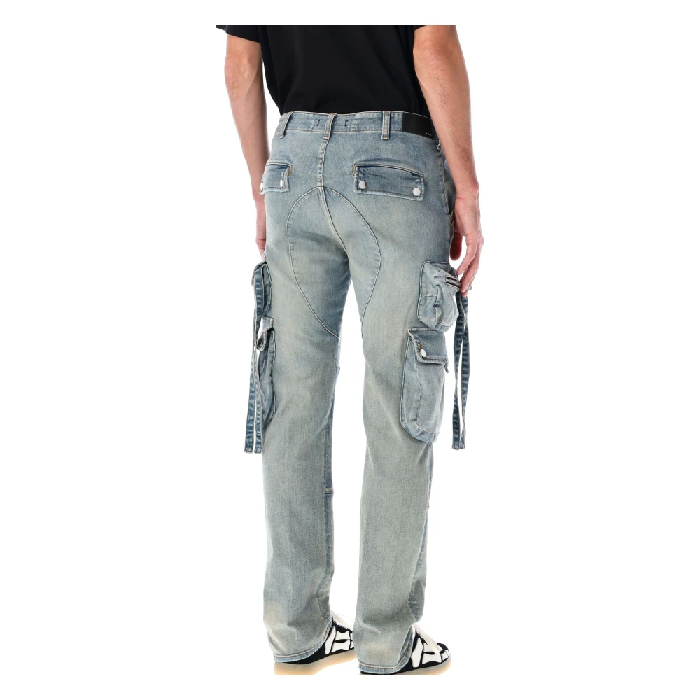 Amiri Tactical Cargo Jeans Blue Heren