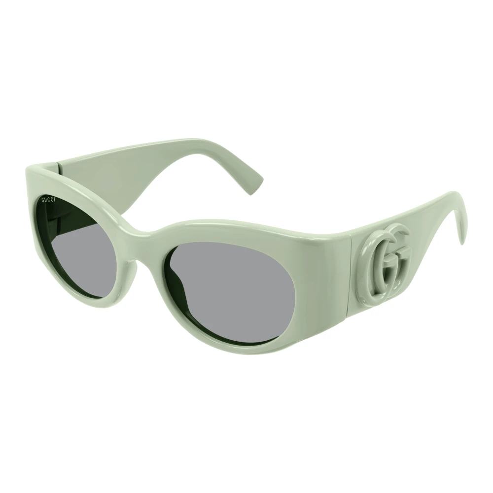 Gucci Women's Green Sunglasses, 53 Mm, Oval Frame Sunglasses