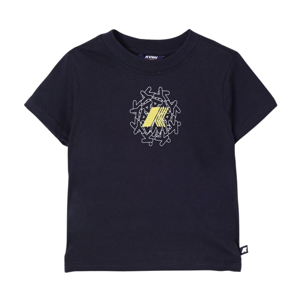 Tシャツ・カットソー K-WAY Men T-shirt Military K31368W V15 T-ShirtsTop Man SIGUR JERSEY T-Shirt BLACK PURE