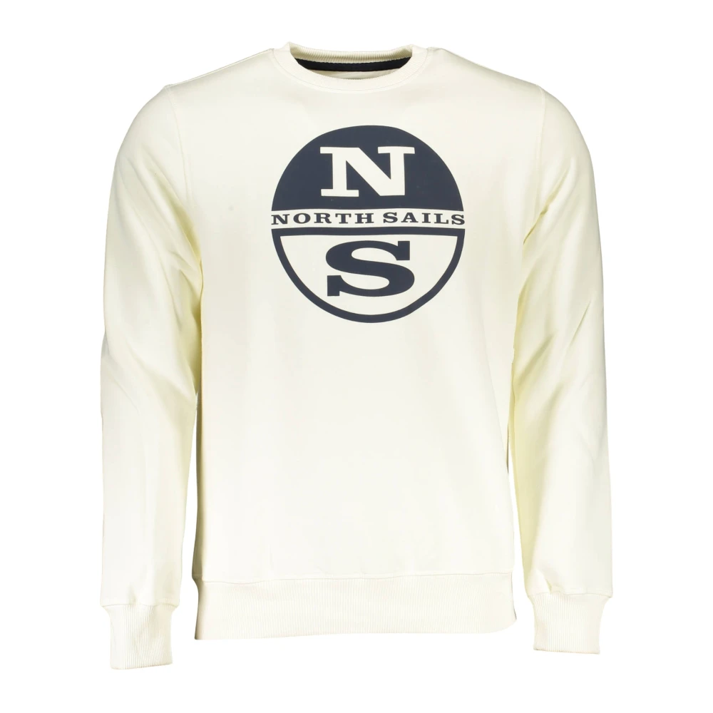 North Sails Men's White Long Sleeve Sweatshirt - Sweatshirts - 2XL - Sweatshirts & Hoodies