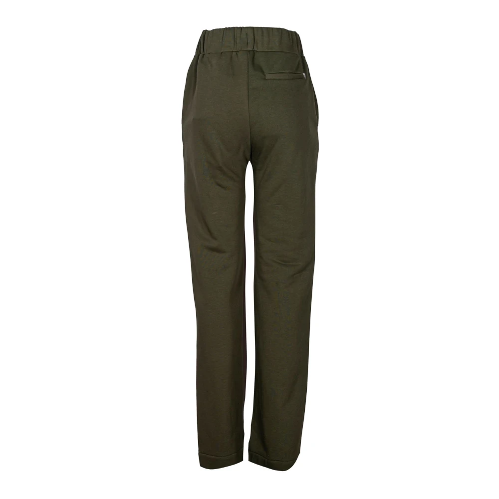 Dondup Stijlvolle Wijde Broek Green Dames