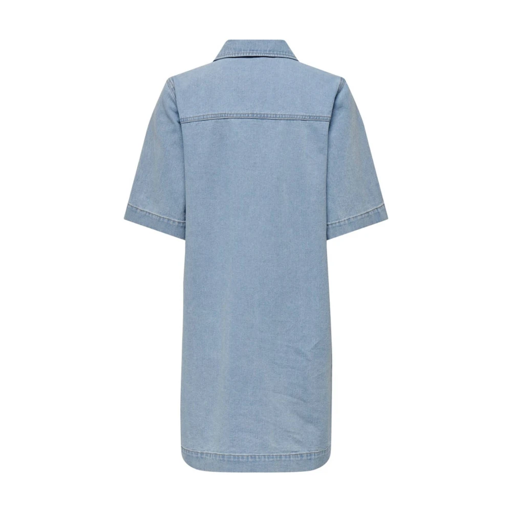 Only Knoopjurk in Denim Blauw Blue Dames