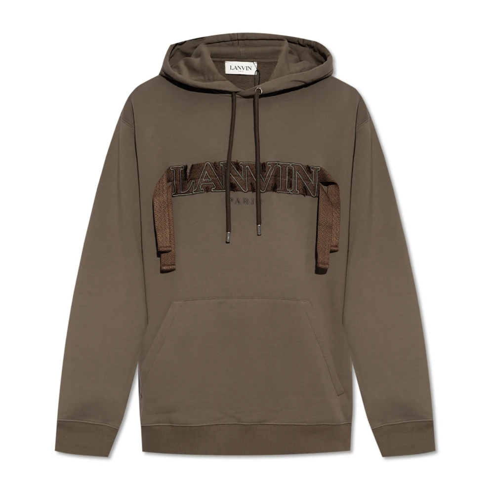 Lanvin Katoenen sweatshirt Green Heren